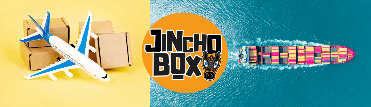 Jincho Box banner banner jincho box un barco y un avion con carga